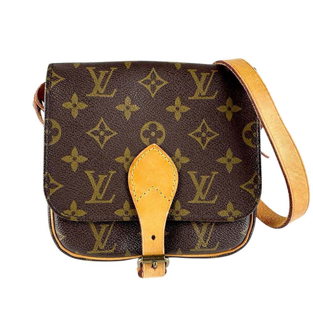 LOUIS VUITTON Authentic Brown Monogram Canvas Shoulder Bag